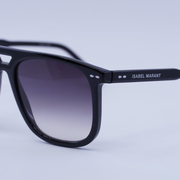 🕶️New Isabel Marant IM 0007/S 0807 9O Sunglasses - Black Frame, Grey Lenses - Picture 4 of 10